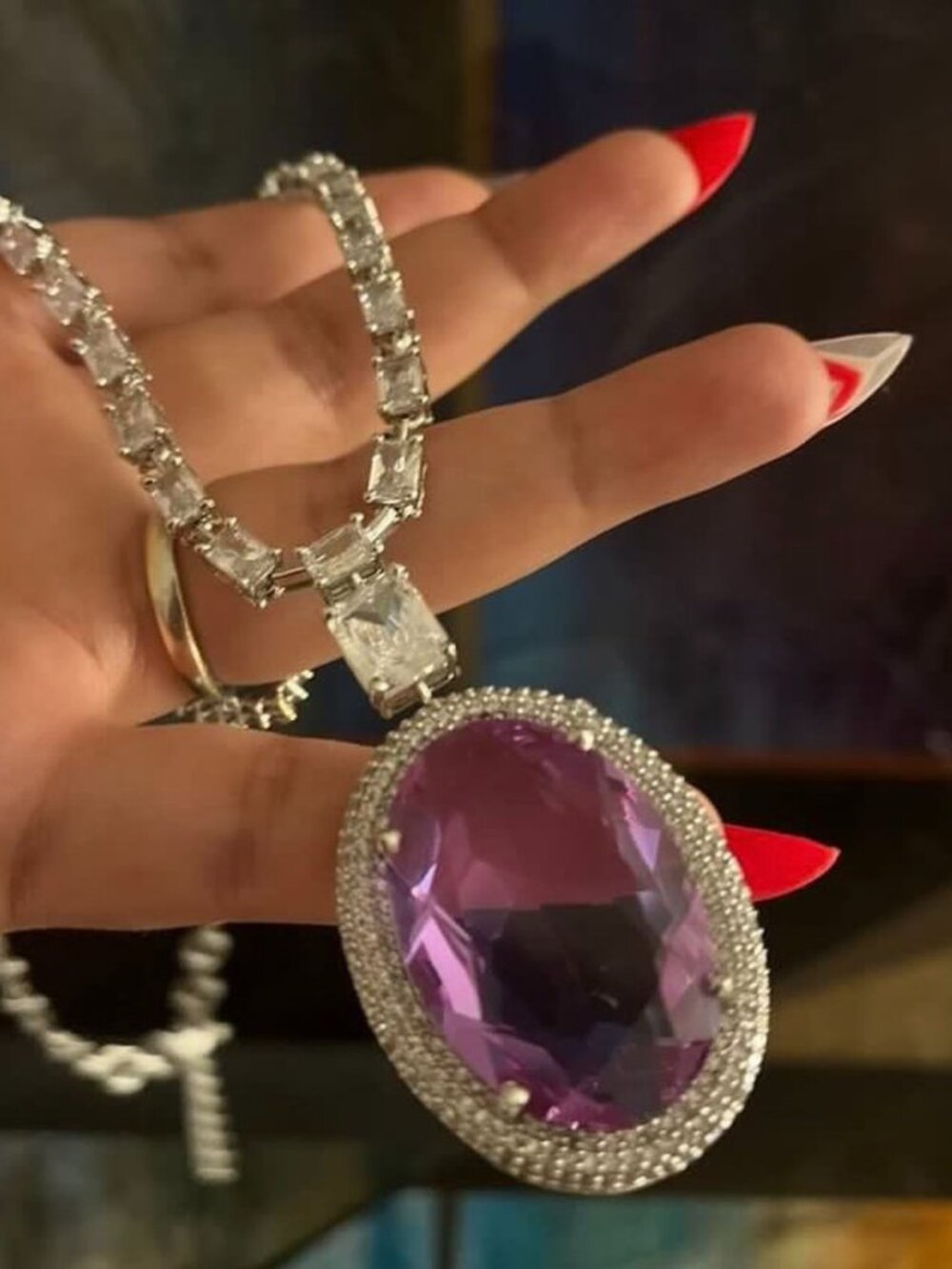 Purple Necklace Set
